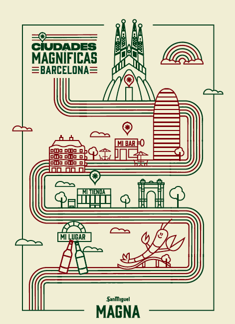 Ciudades Magníficas Barcelona poster