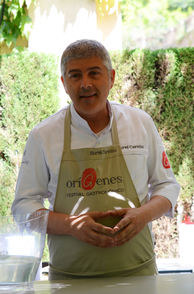 Hervé Corvitto speaking at oríGenes Gastronomic Festival 2022